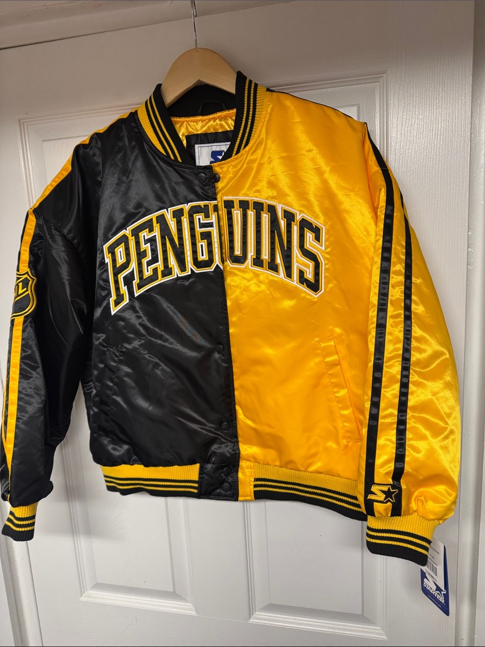 Pittsburgh Penguins Jacket Womens Large Starter